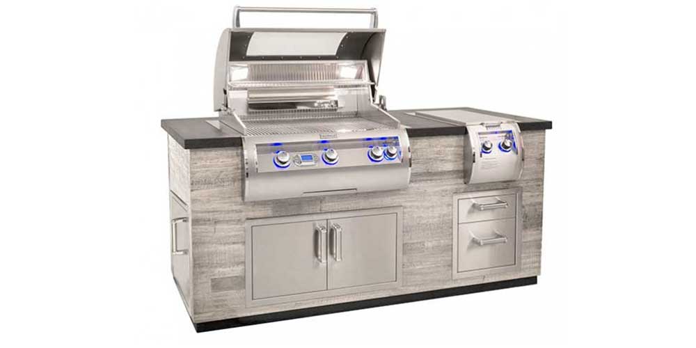 77 Inch Silver Pine Reclaimed Wood Island